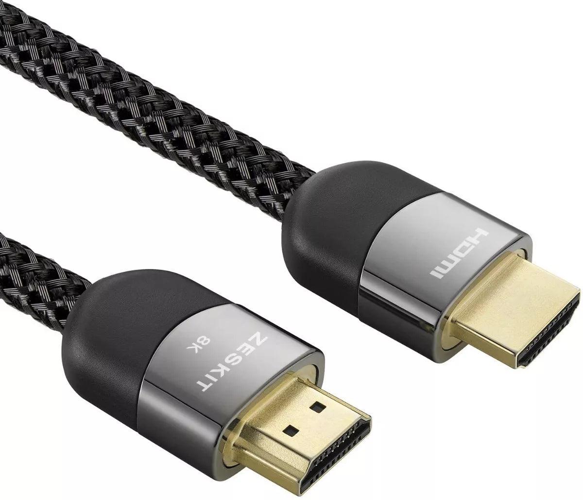 Cable HDMI 2.1 Zeskit 8k/4k HDR, Ultra HD, 48gpbs, 2mts - Imagen 1